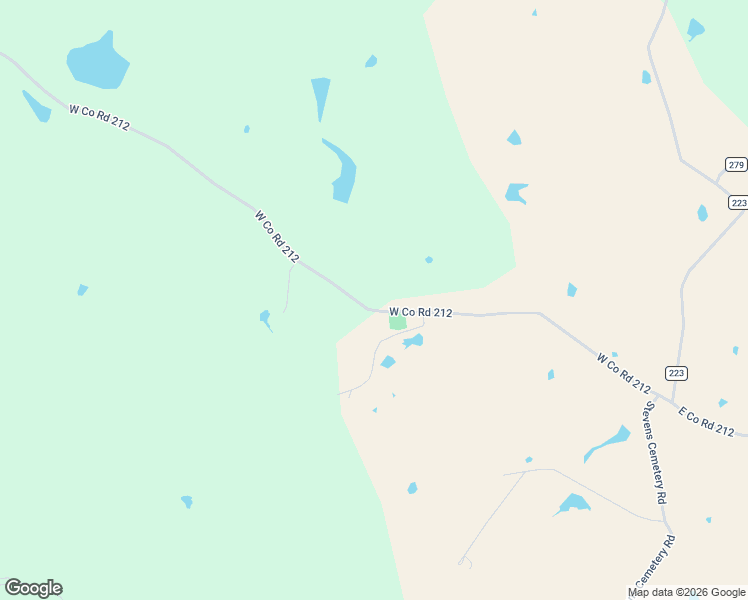 map of restaurants, bars, coffee shops, grocery stores, and more near West Co Road 212 in Buffalo