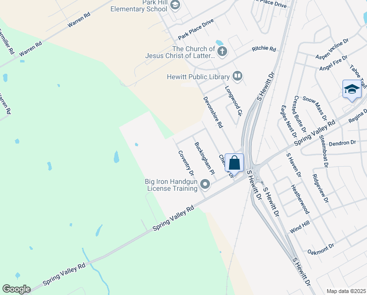 map of restaurants, bars, coffee shops, grocery stores, and more near 217 Coventry Drive in Hewitt