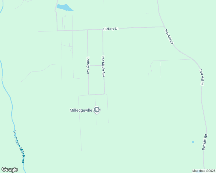 map of restaurants, bars, coffee shops, grocery stores, and more near 26 Red Maple Avenue in Nicholls