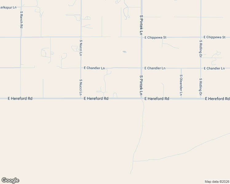 map of restaurants, bars, coffee shops, grocery stores, and more near 9027 East Hereford Road in Hereford