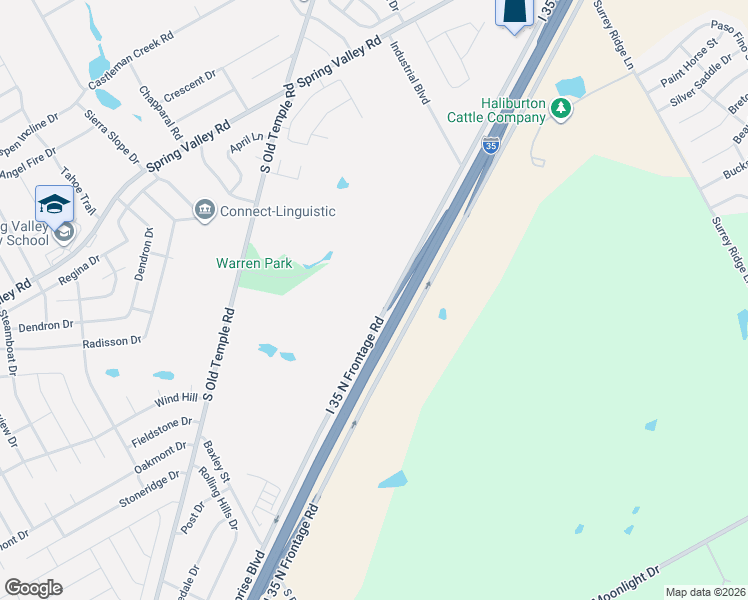 map of restaurants, bars, coffee shops, grocery stores, and more near 601 Enterprise Boulevard in Hewitt