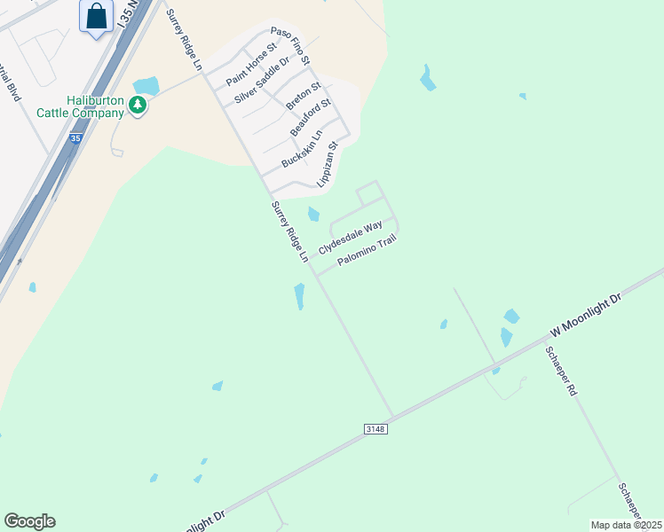 map of restaurants, bars, coffee shops, grocery stores, and more near 3064 Palomino Trail in Robinson