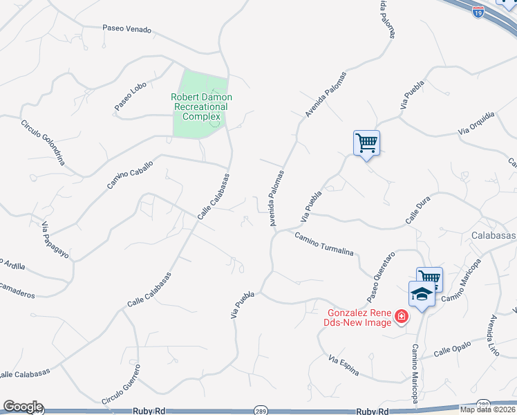 map of restaurants, bars, coffee shops, grocery stores, and more near 302 Grama Court in Rio Rico