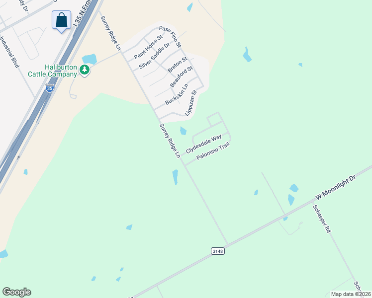 map of restaurants, bars, coffee shops, grocery stores, and more near 3081 Clydesdale Way in Robinson