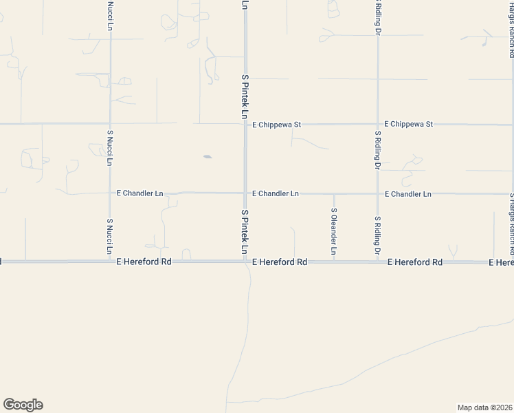 map of restaurants, bars, coffee shops, grocery stores, and more near 9201-9321 East Chandler Lane in Hereford