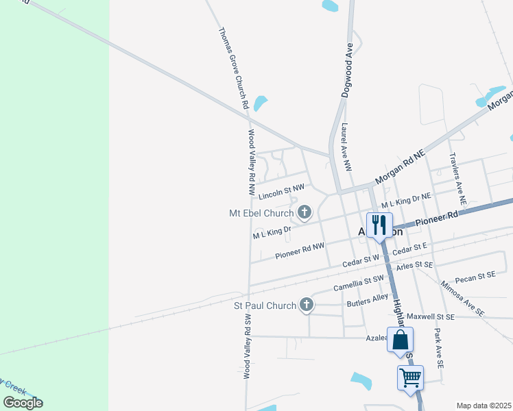 map of restaurants, bars, coffee shops, grocery stores, and more near 17318 Wood Valley Road Northwest in Arlington