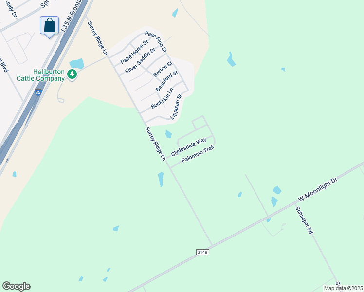 map of restaurants, bars, coffee shops, grocery stores, and more near 3065 Clydesdale Way in Robinson