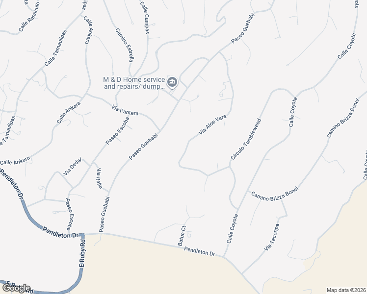 map of restaurants, bars, coffee shops, grocery stores, and more near 384 Via Aloe Vera in Rio Rico