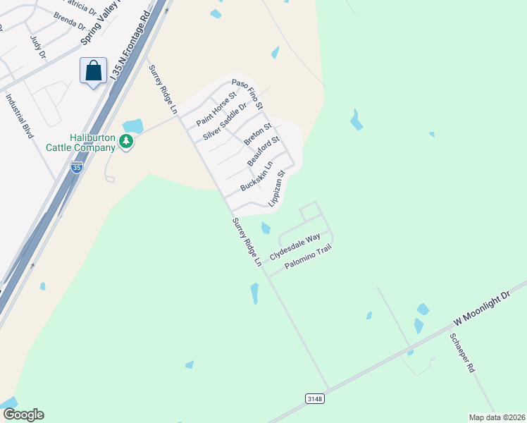 map of restaurants, bars, coffee shops, grocery stores, and more near 3132 Lippizan Street in Robinson