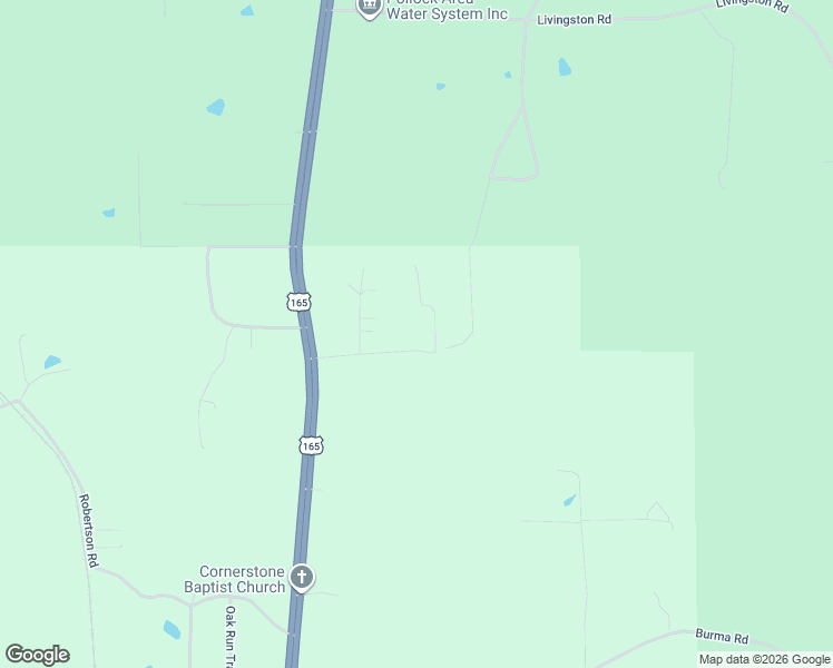 map of restaurants, bars, coffee shops, grocery stores, and more near Roberts Road in Pollock