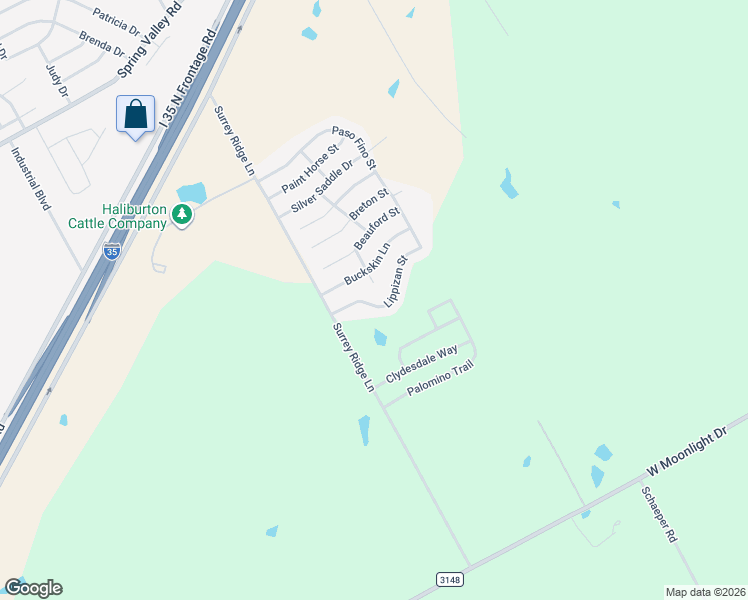 map of restaurants, bars, coffee shops, grocery stores, and more near 3132 Lippizan Street in Robinson