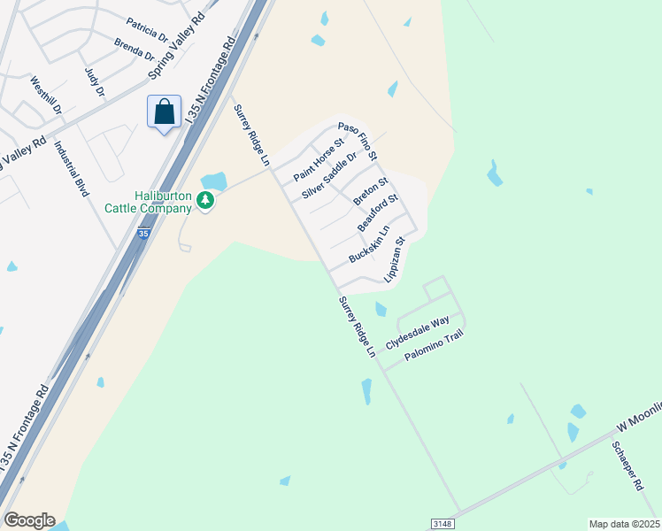 map of restaurants, bars, coffee shops, grocery stores, and more near 3141 Buckskin Lane in Robinson