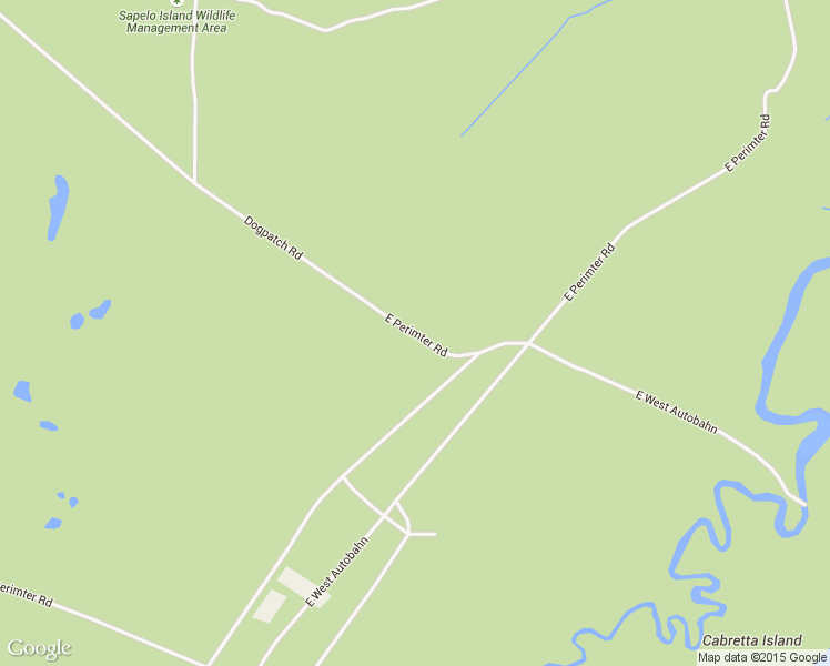 map of restaurants, bars, coffee shops, grocery stores, and more near East Perimter Road in Sapelo Island