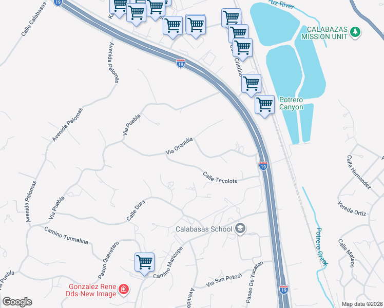 map of restaurants, bars, coffee shops, grocery stores, and more near 149 Sordo Court in Rio Rico
