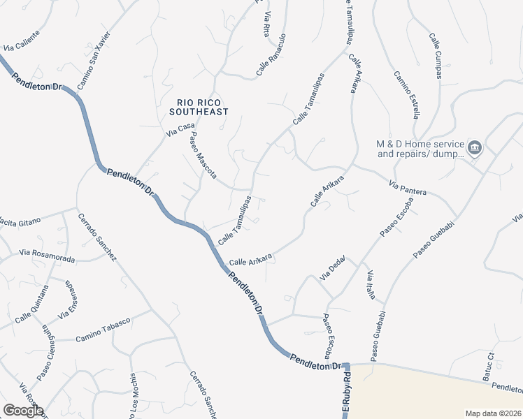 map of restaurants, bars, coffee shops, grocery stores, and more near 973 Calle Tamaulipas in Rio Rico