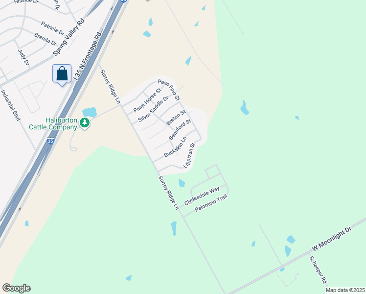 map of restaurants, bars, coffee shops, grocery stores, and more near 3040 Buckskin Lane in Robinson