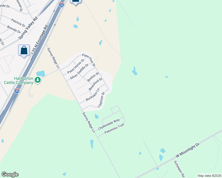 map of restaurants, bars, coffee shops, grocery stores, and more near 740 Paso Fino Street in Waco