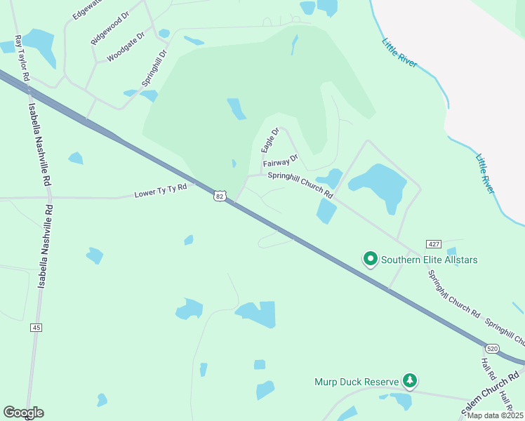 map of restaurants, bars, coffee shops, grocery stores, and more near 24 Glen Eagles Drive in Tifton