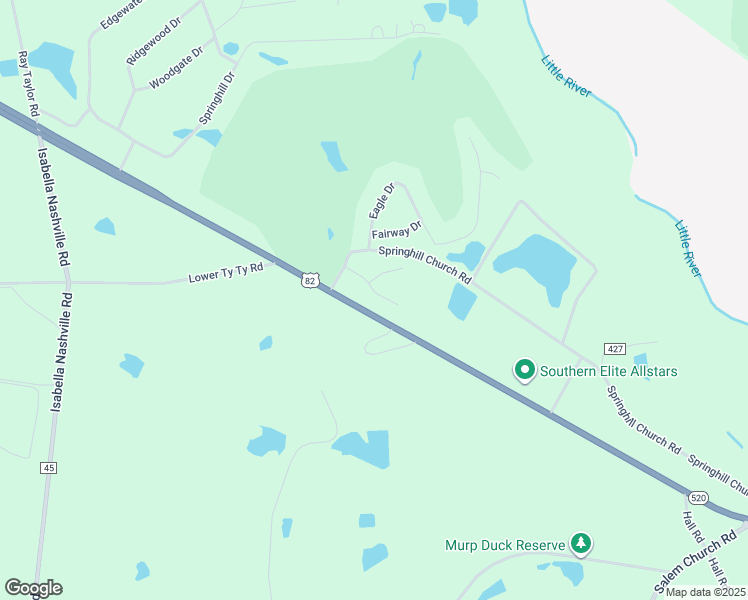 map of restaurants, bars, coffee shops, grocery stores, and more near 24 Glen Eagles Drive in Tifton