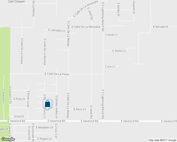 map of restaurants, bars, coffee shops, grocery stores, and more near 6754 South Jaxel Road in Hereford