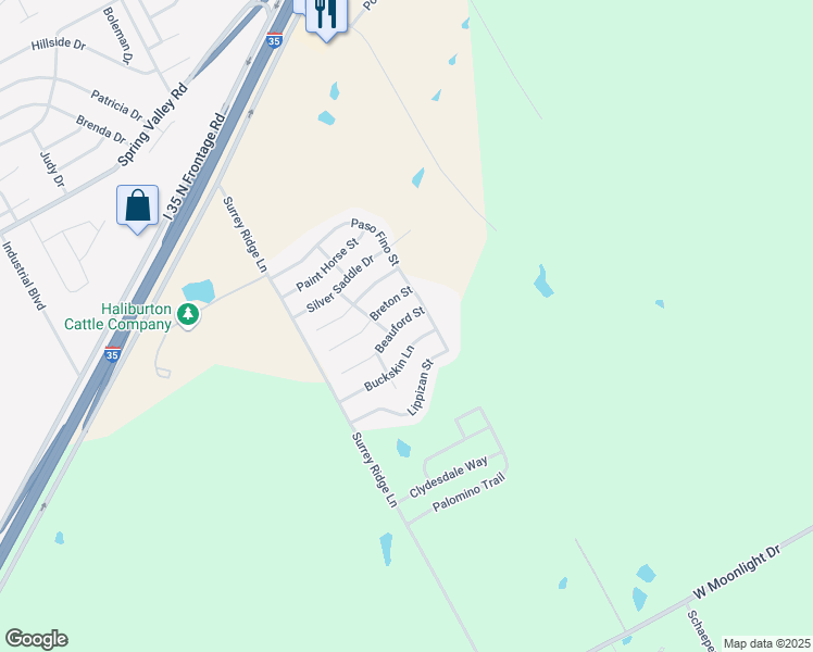 map of restaurants, bars, coffee shops, grocery stores, and more near 3020 Beauford Street in Robinson