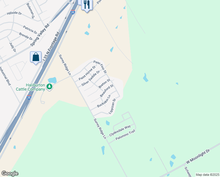 map of restaurants, bars, coffee shops, grocery stores, and more near 3012 Beauford Street in Robinson