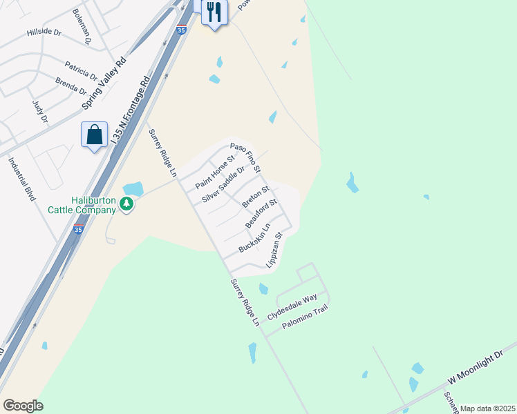 map of restaurants, bars, coffee shops, grocery stores, and more near 3029 Beauford Street in Robinson