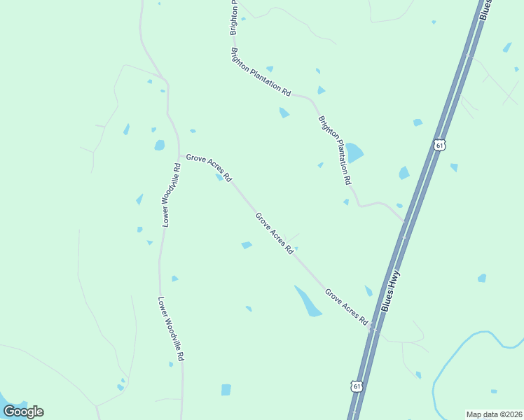 map of restaurants, bars, coffee shops, grocery stores, and more near 33 Grove Acres Road in Natchez