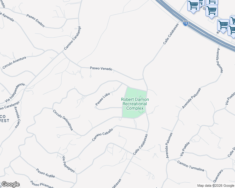 map of restaurants, bars, coffee shops, grocery stores, and more near 994 Paseo Lobo in Rio Rico