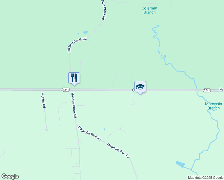 map of restaurants, bars, coffee shops, grocery stores, and more near 1000 Louisiana 1241 in Dry Prong
