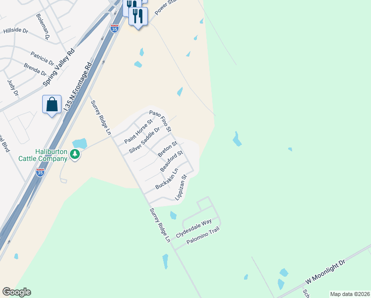 map of restaurants, bars, coffee shops, grocery stores, and more near 688 Paso Fino Street in Robinson