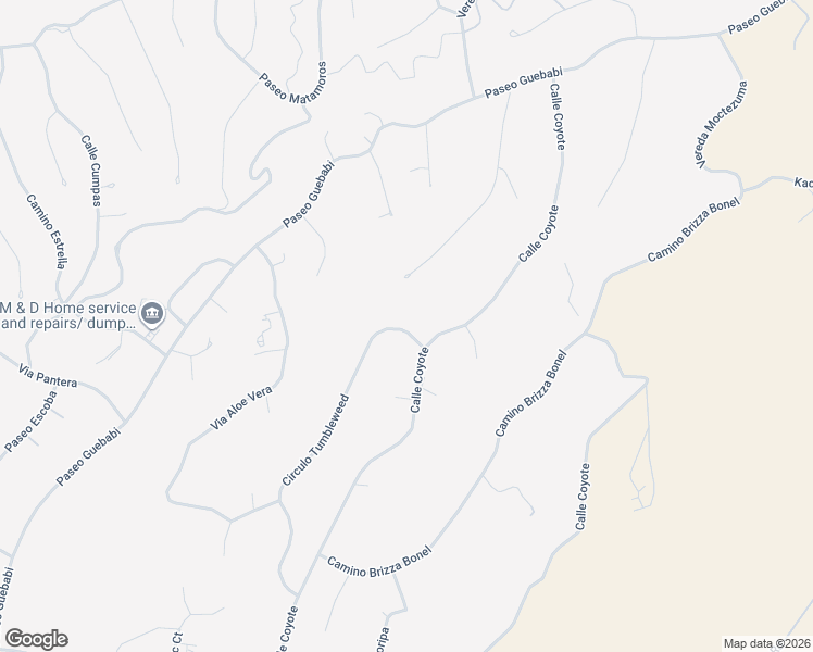 map of restaurants, bars, coffee shops, grocery stores, and more near 992 Circulo Tumbleweed in Rio Rico