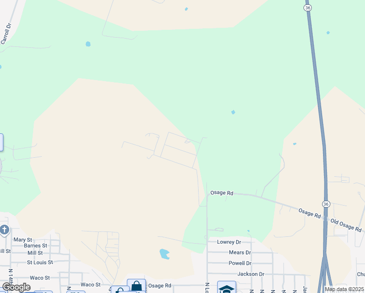 map of restaurants, bars, coffee shops, grocery stores, and more near 111 Inwood Drive in Gatesville