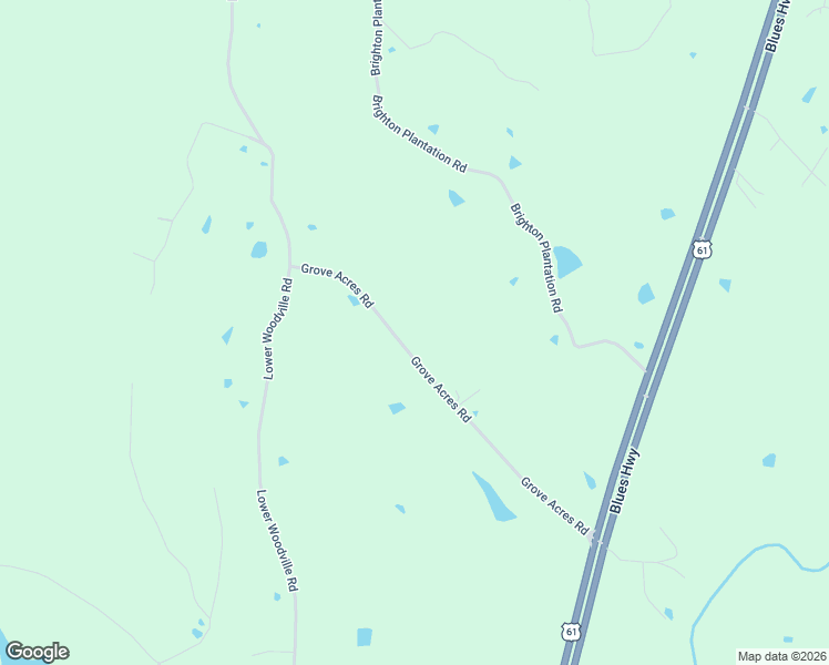 map of restaurants, bars, coffee shops, grocery stores, and more near 33 Grove Acres Road in Natchez