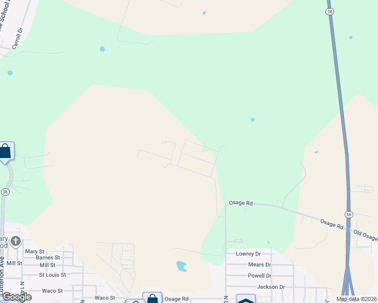 map of restaurants, bars, coffee shops, grocery stores, and more near 111 Inwood Drive in Gatesville
