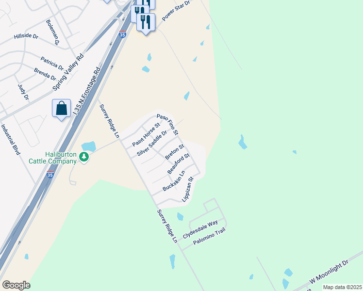 map of restaurants, bars, coffee shops, grocery stores, and more near 3012 Breton Street in Waco