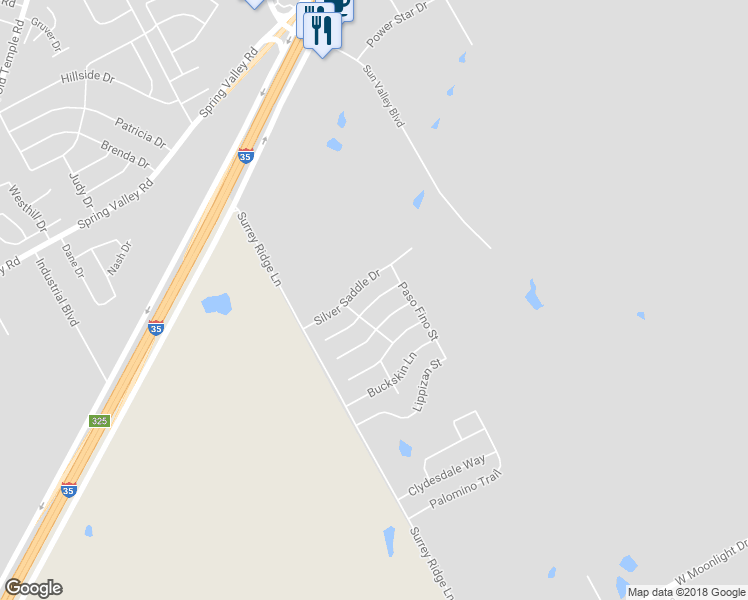 map of restaurants, bars, coffee shops, grocery stores, and more near 3041 Stallion Drive in Waco