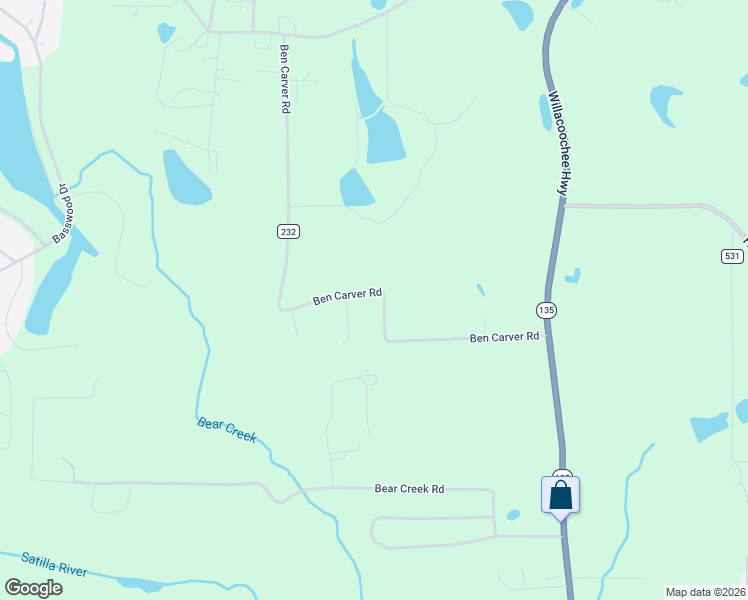 map of restaurants, bars, coffee shops, grocery stores, and more near 481 Ben Carver Road in Douglas