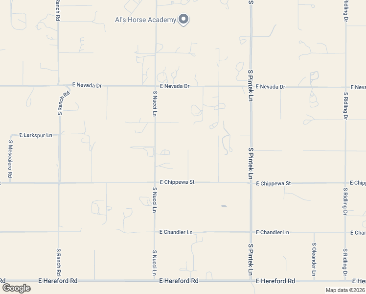map of restaurants, bars, coffee shops, grocery stores, and more near 6703 South Desert Rose Place in Hereford