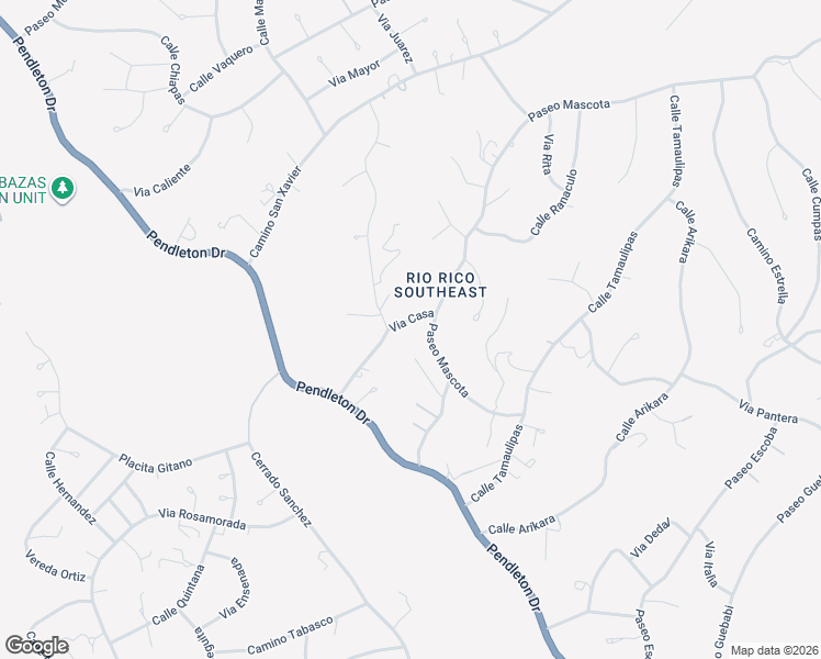 map of restaurants, bars, coffee shops, grocery stores, and more near 170 Via Casa in Rio Rico