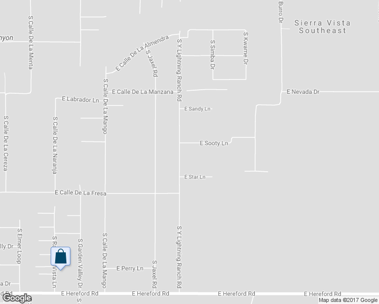 map of restaurants, bars, coffee shops, grocery stores, and more near 6020 East Sooty Lane in Hereford