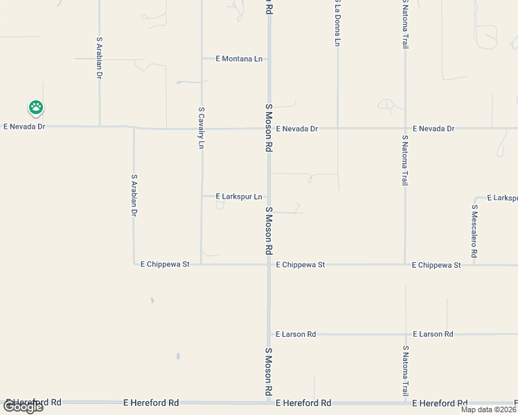map of restaurants, bars, coffee shops, grocery stores, and more near 6620 South Moson Road in Hereford