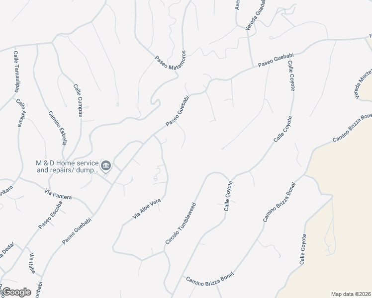 map of restaurants, bars, coffee shops, grocery stores, and more near 389 Tala Court in Rio Rico