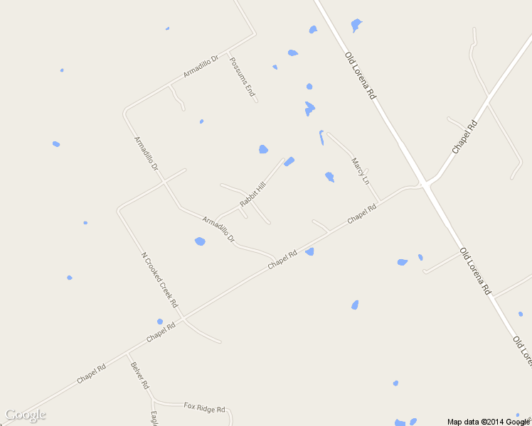 map of restaurants, bars, coffee shops, grocery stores, and more near 250 Rabbit Hill in Lorena