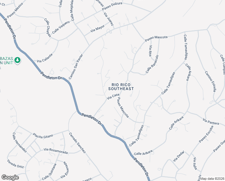 map of restaurants, bars, coffee shops, grocery stores, and more near 170 Via Casa in Rio Rico