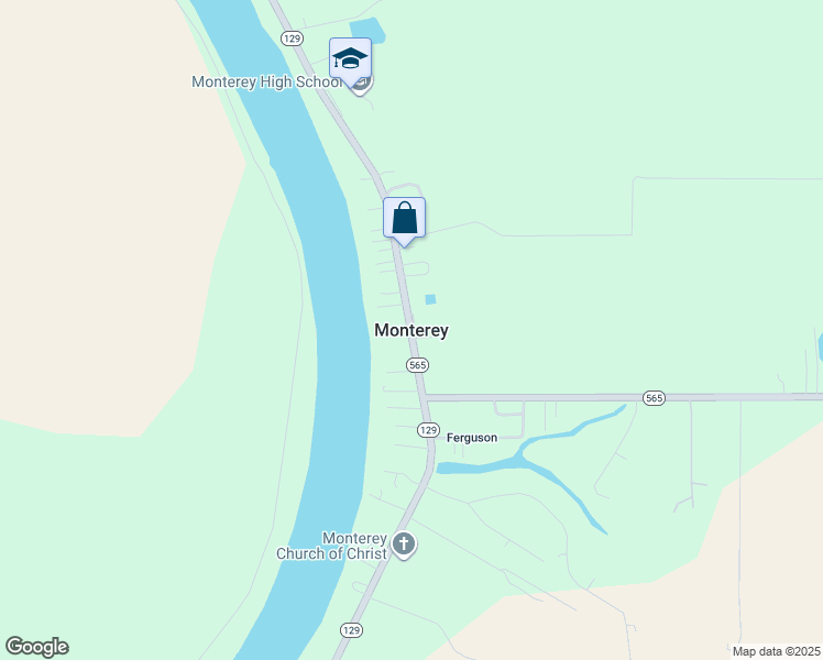 map of restaurants, bars, coffee shops, grocery stores, and more near in Monterey