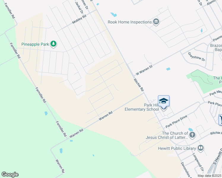 map of restaurants, bars, coffee shops, grocery stores, and more near 1110 Ritchie Road in Lorena