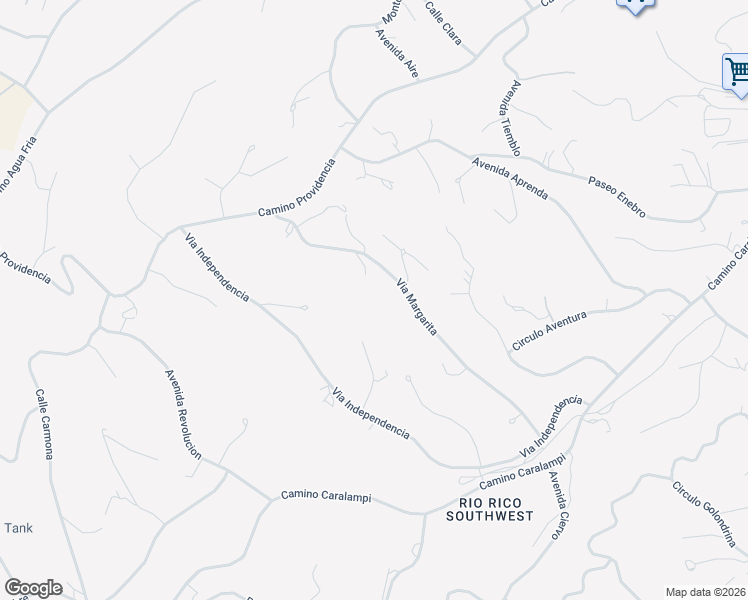 map of restaurants, bars, coffee shops, grocery stores, and more near 1014 Via Margarita in Rio Rico