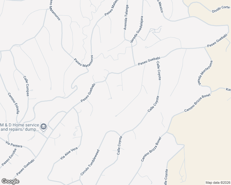 map of restaurants, bars, coffee shops, grocery stores, and more near 1043 Cocula Court in Rio Rico