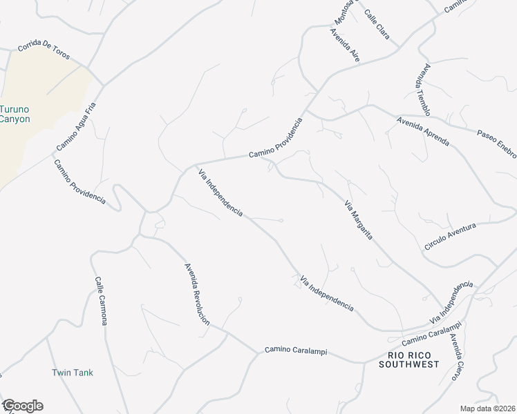 map of restaurants, bars, coffee shops, grocery stores, and more near 1050 Via Independencia in Rio Rico